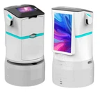 Auto Get On The Elevator Cyflenwi Nwyddau Gwesty Robot