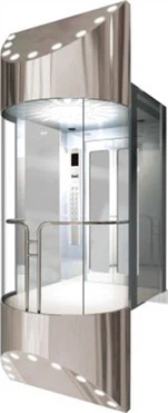 Dyrchafydd Panoramig Gwydr