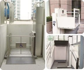 Llwyfan Lifft Cadair Olwyn Fertigol